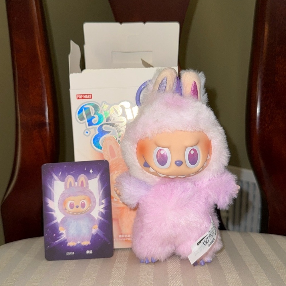 Luck (Purple) Big Into Energy Pop Mart Labubu Authentic Opened Box 2025